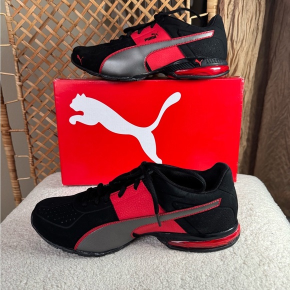 Puma Men's Black and Red Cell Surin 2 Nbk Athletic Shoes - Picture 5 of 15